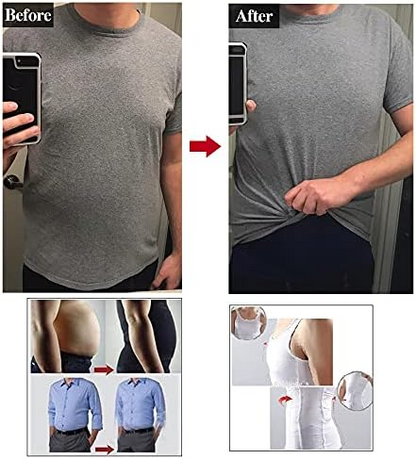 Camiseta de Compresión | Oculta la barriga, Define Pecho y Moldea tu Figura