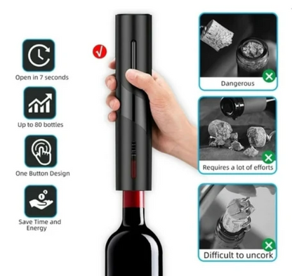 Set Abridor de Botellas de Vino Eléctrico