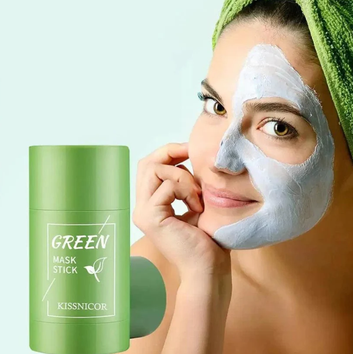 🌿 Mascarilla Facial en Barra de Té Verde – Piel Limpia y Fresca en Segundos