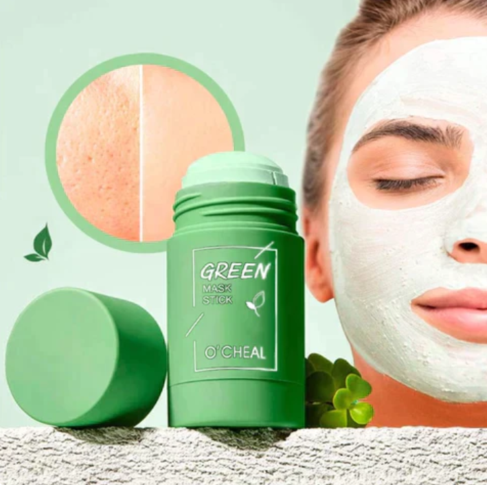 🌿 Mascarilla Facial en Barra de Té Verde – Piel Limpia y Fresca en Segundos