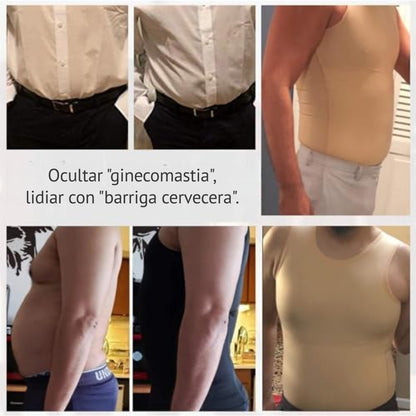 Camiseta de Compresión | Oculta la barriga, Define Pecho y Moldea tu Figura