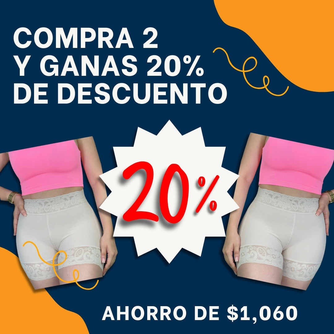 Faja Colombiana Tipo Short Levanta Cola