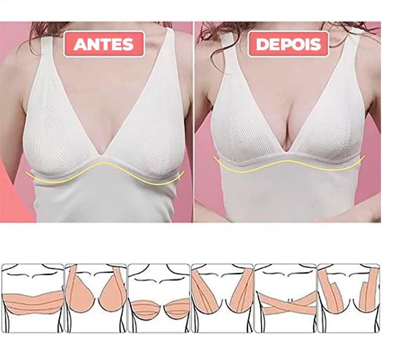 Boob Tape – Levanta y Moldea Tu Busto al Instante | Soporte Invisible para Todos los Tamaños